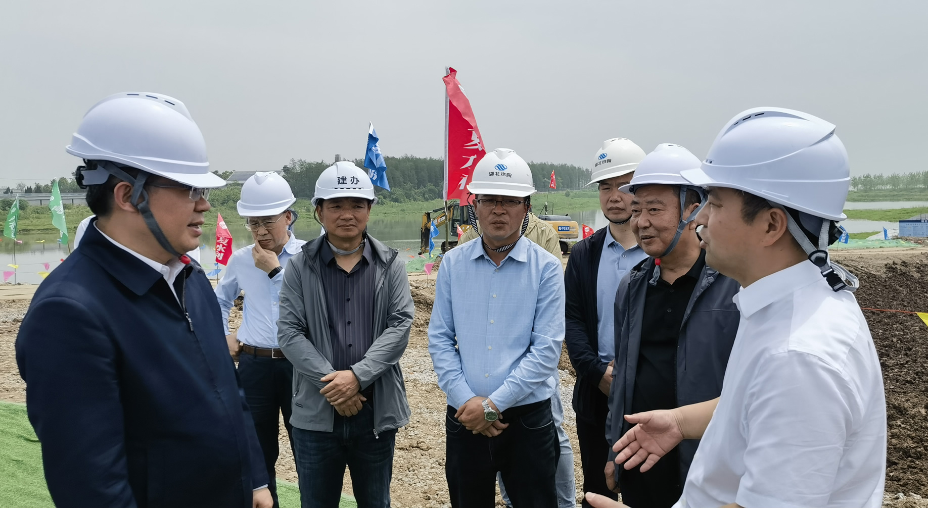 水利部党组成员、副部长陈敏检查公司总包项目老闸泵站